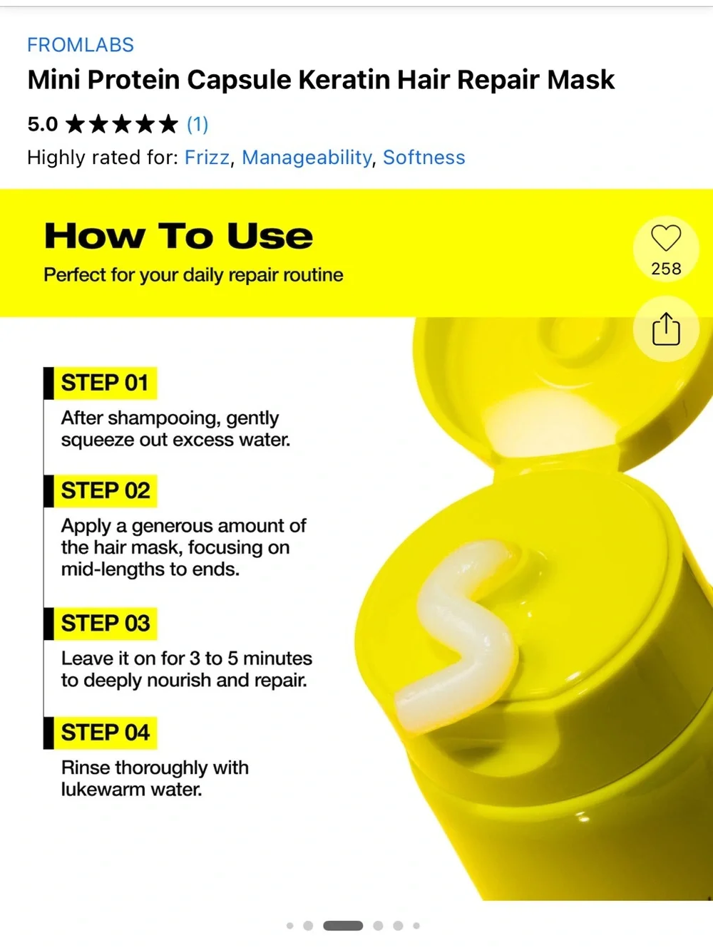 New launch from Sephora : Protein Capsule Hair Repair Treatment and Spray